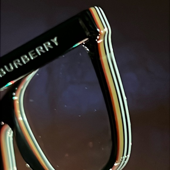 SOLD- BURBERRY Eyeglasses Check Multilayer Black with Original Case Nwt - Picture 3 of 16